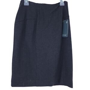 NEW Lysse Pencil Skirt Ponte Straight Size XSP Petite Gray Career Skirt, Elasti